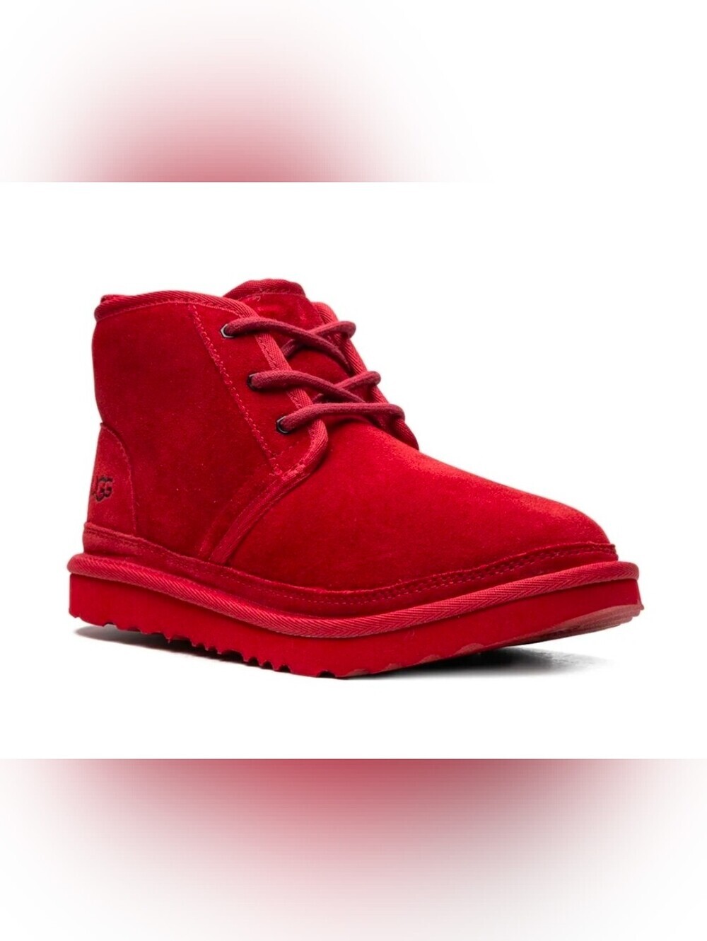 UGG Red Suede Lace-Up Boot